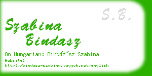 szabina bindasz business card